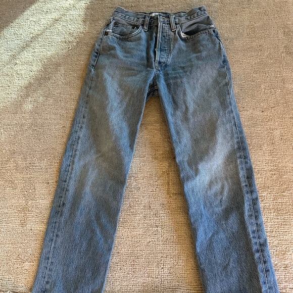 Re/Done Vintage Blue Straight Jeans
